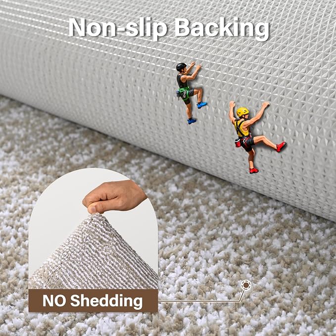 48x32 Large Bathroom Rugs Washable Non Slip, Bath Mat for Bathroom Floor Tub, Soft Absorbent Quick Dry Mats for Shower, Bathtub,Home Decor（Greige）