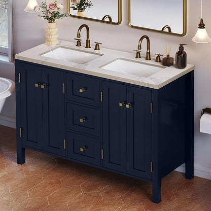DWVO 47 Inch Bathroom Vanity with Double Sink | Bathroom Storage Cabinet