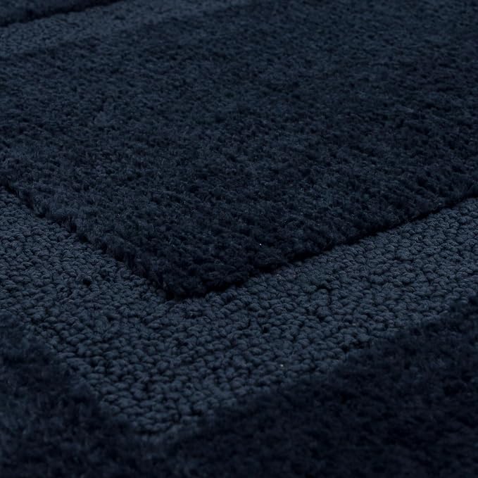 Mohawk Home Prestige Casual Solid Navy Blue 2' X 3' 4" Bath Mat Perfect for Bathroom