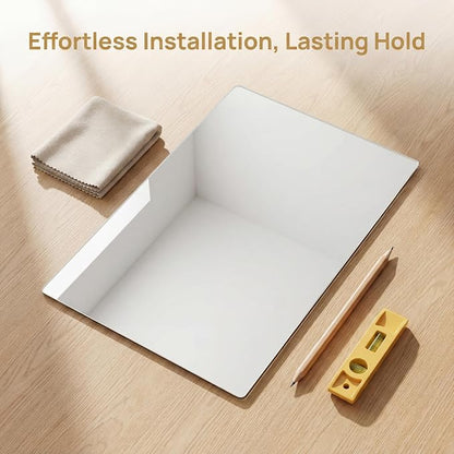 iCAGY Acrylic Mirror for Wall Kids Adults Bedroom Door Closet | Shatterproof, Self-Adhesive, Lightweight, Plastic Mirror Tile Sheet, Reflective, Safe, Plexiglass, 10x12 inch 2 Pcs