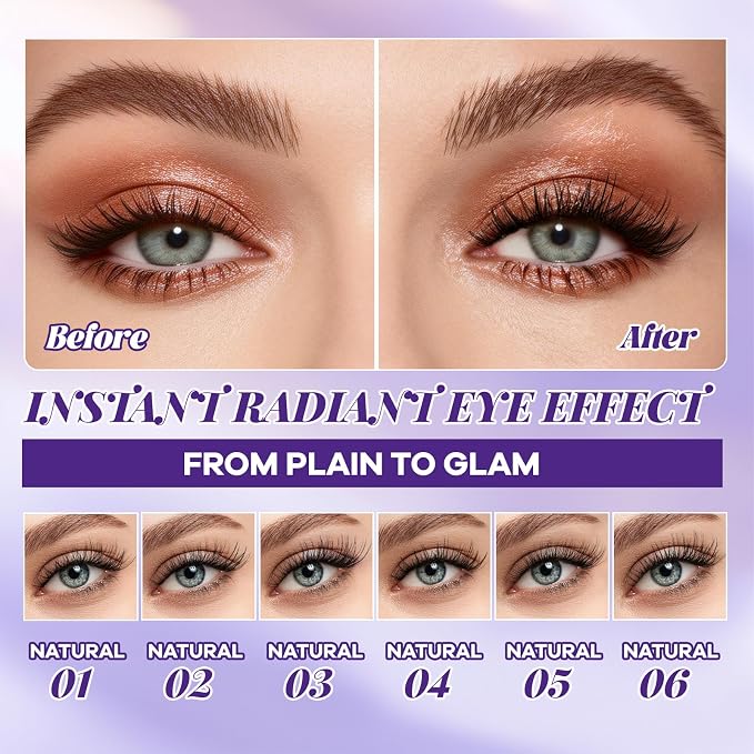 B&Q Natural Lash Clusters 04 - Cluster Eyelash Extensions, Pestañas Postizas Naturales Style Eyelashes Comfort Fit - Day-to-Night Natural Effect - Office & Date Ready For Effortless Beauty(8-16mix)