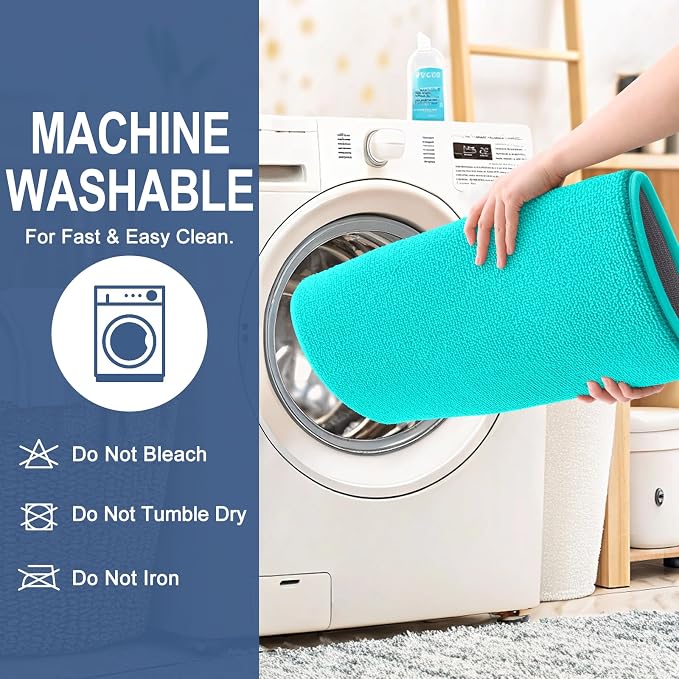 OLANLY Thick Memory Foam Bathroom Rugs 36x24, Soft Absorbent Bath Mat, Teal | Quick Dry Bath Rugs, Non-Slip Carpet, Machine Washable Mats for Bathroom Floor, Tub and Shower, Home Decor Accessories
