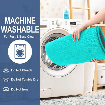 OLANLY Memory Foam Bathroom Runner Rug 44x24, Absorbent Long Bath Mat, Teal | Soft Quick Dry Bath Rugs, Non-Slip Carpet, Machine Washable Mat for Bathroom Floor, Tub and Shower, Home Decor Accessories