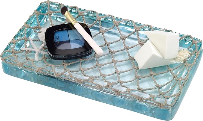 Avanti Linens - Vanity Tray, Coastal Home Decor, Seaglass