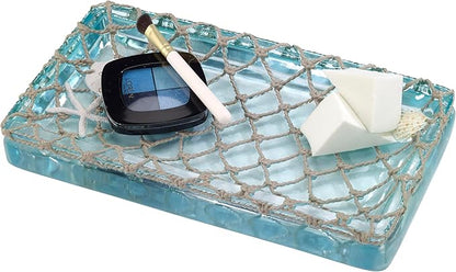 Avanti Linens - Vanity Tray, Coastal Home Decor, Seaglass