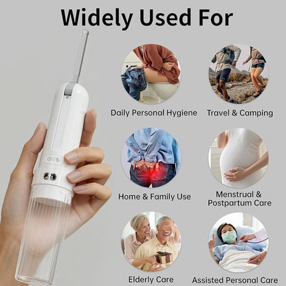 Portable Bidet for Travel,Personal Hygiene Sprayer Bottle for Women Men | Mobile Bidet Portable for Toilet,Electric Handheld High-Pressure Foldable USB-C Battery-Powered