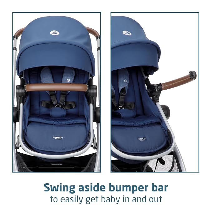 Maxi-Cosi Zelia 2 Luxe 5-in-1 Modular Travel System, New Hope Navy
