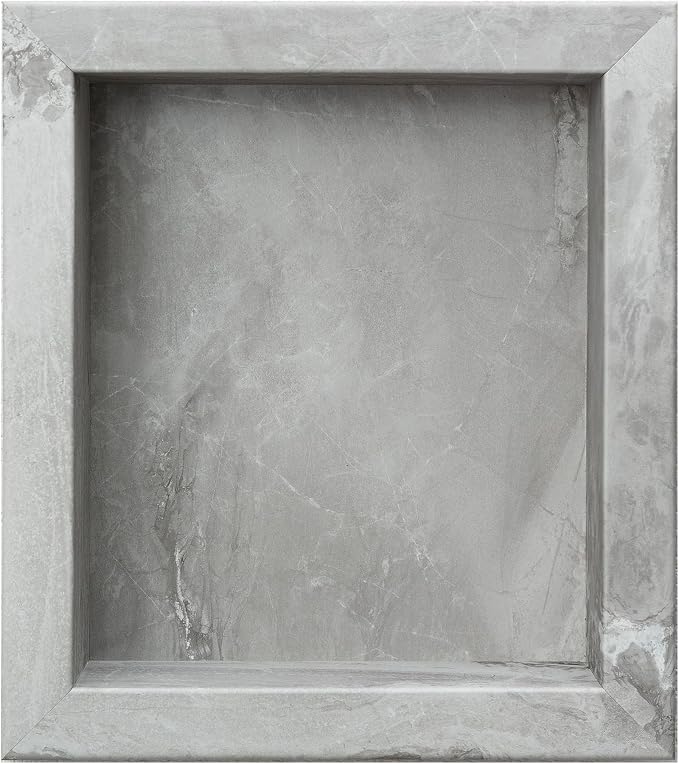 Palisade 17.5 in x 15.5 in Vinyl Shower Niche Smoky Sky/Urban Slope | Waterproof Shower Insert