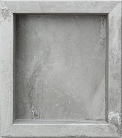 Palisade 17.5 in x 15.5 in Vinyl Shower Niche Smoky Sky/Urban Slope | Waterproof Shower Insert