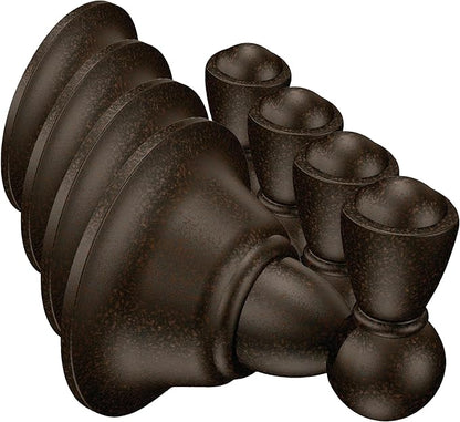 Moen DN6803ORB Sage Robe Hook, Oil Rubbed Bronze (Pack of 4)