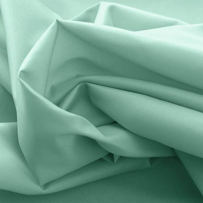 EurCross Green Fabric Shower Curtain Liner Extra Long 72 x 84 inches,Water-Repellent Medium Weight Cloth Shower Curtains for Bathroom with Hooks