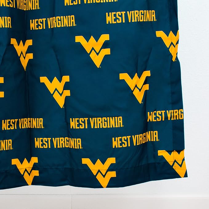 Everything Comfy West Virginia Mountaineers Bright and Colorful Shower Curtain Cover 70" x 72"