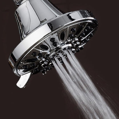 AquaDance Premium High Pressure 6-setting 4-Inch Shower Head for the Ultimate Shower Spa Experience! Officially Independently Tested to Meet Strict US Quality & Performance Standards – 1.8 GPM