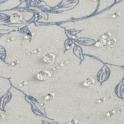 HOMEIDEAS Blue and White Floral Shower Curtain 72x72 Inch | Fresh Farmhouse Bathroom Decor,Waterproof and Machine Washable Fabric,Polyester with 12 Hooks