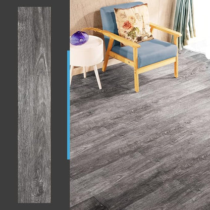 Art3d 36-Pack 54 Sq.ft Peel and Stick Floor Tiles Vinyl Plank Flooring Wood Look, Adhesive and Waterproof Tile Sticker for Bedroom, Living Room, Kitchen, RV in Ebony