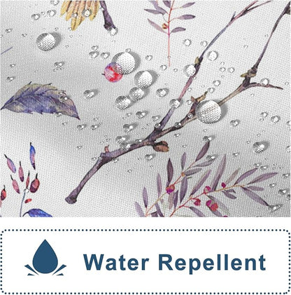 AWERT Cheery Birds on Tree Branch Shower Curtain for Bathroom Bird Shower Curtain with Hooks Colorful Waterproof Fabric Bathroom Accessories Bathtub Decor 72x78inch