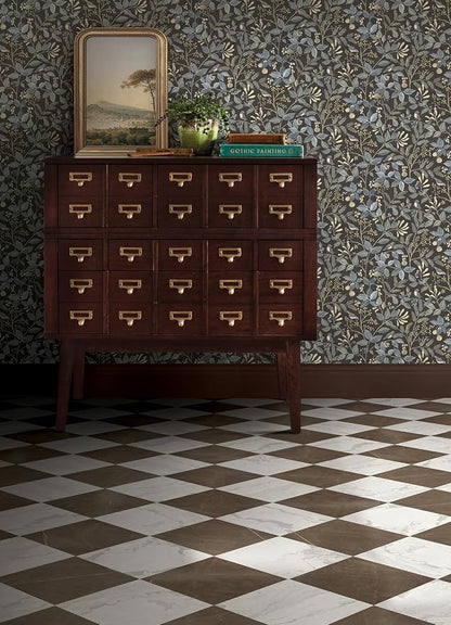FloorPops x Chris Loves Julia Bonneville Bronze Peel and Stick Floor Tiles, FP6524