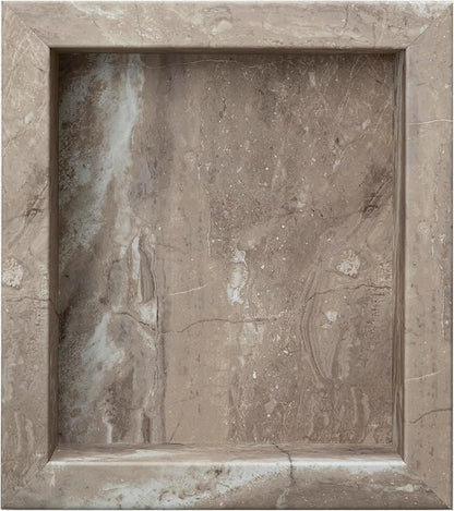 Palisade 17.5 in x 15.5 in Vinyl Shower Niche Venetian Marble | Waterproof Shower Insert