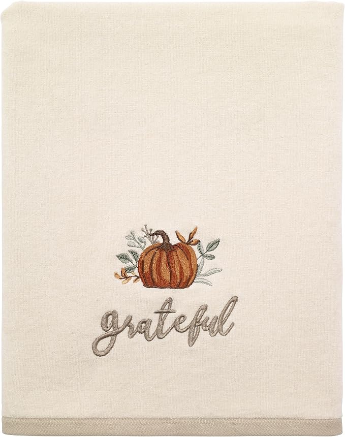 Avanti Linens - Bath Towel, Soft & Absorbent Cotton, Fall Home Decor (Grateful Patch Collection)