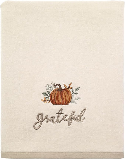 Avanti Linens - Bath Towel, Soft & Absorbent Cotton, Fall Home Decor (Grateful Patch Collection)