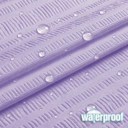 Aiyufeng Light Purple Shower Curtain for Bathroom, Embossed Textured Fabric Shower Curtain for Bathroom - Soft Cloth & Hotel Spa, Machine Washable, 36X72,Light Purple