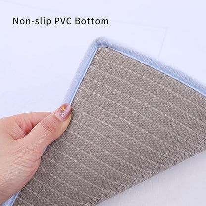 Soft Hallway Runner Rug,Washable Floor Rugs, Non Slip Memory Foam Rug,Super Water Absorption, Suitable for Bathroom Mat, Entrance,Kitchen, Living Room Decor(2x6ft Sky Blue)
