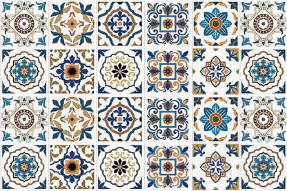 Easy Peel Stick Vinyl wall Tile Decals 4x4in Stick on backsplash,24Pc | Waterproof&heat resistant tile stickers for kitchen RV laundry backsplash decor,remove no damaging wall,rustic style