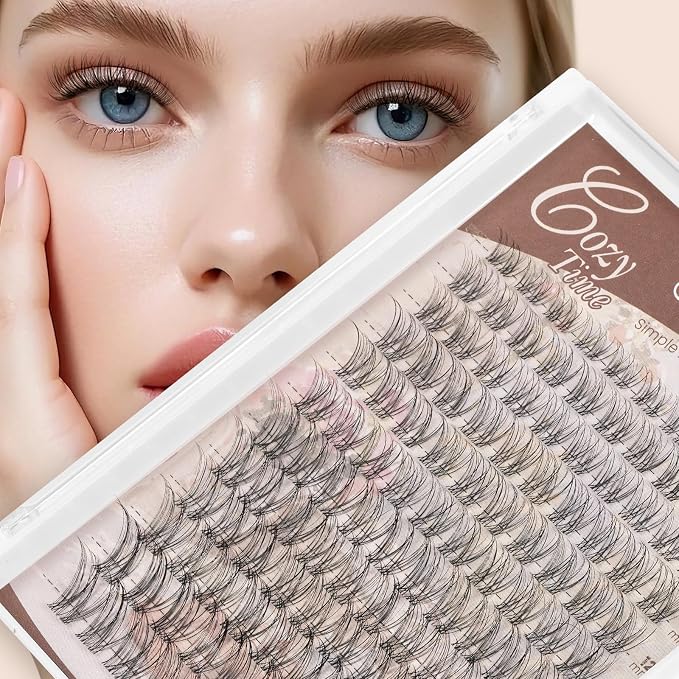 JMS&JMS Venus Lash Clusters Natural Eyelash Clusters Invisible Band | Velour Lashes Natural Lash Clusters Super Thin Band Reusable Soft & Comfortable(Flora,8-18mix-C)