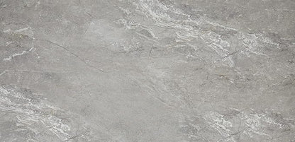 Daltile Perpetuo 12" X 24" Porcelain Marble Look Floor Tile in Polished Eternal Grey (9 pieces per carton) (17.01 sqft per carton)
