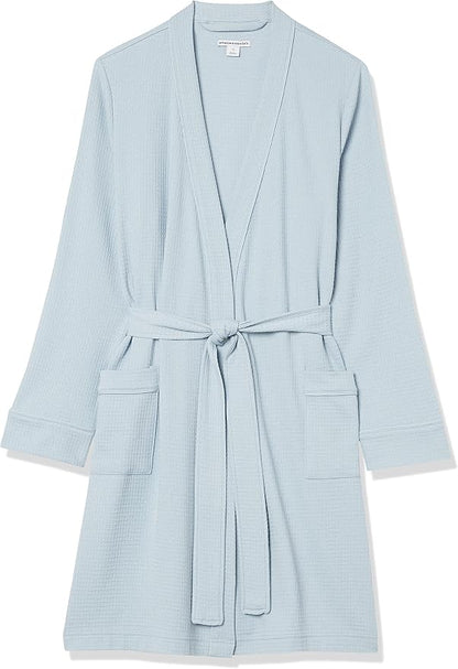 Amazon Essentials Women's Lightweight Waffle Full-Length Bath Robe (Available in Plus Size)