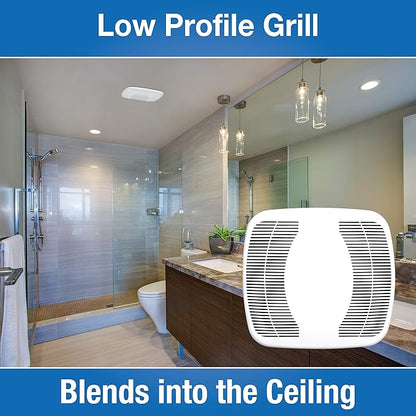 Air King BFQ50 ENERGY STAR® Qualified SNAP-IN Exhaust Fan, 50 CFM