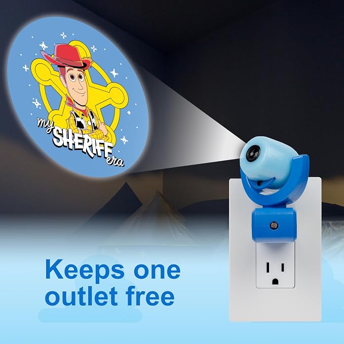 Projectables Toy Story Night Light with Dusk to Dawn Sensor | Plug In Night Light for Kids Room, Nursery, and Children's Bedroom, Toy Story Room Décor, UL Certified, Energy Efficient