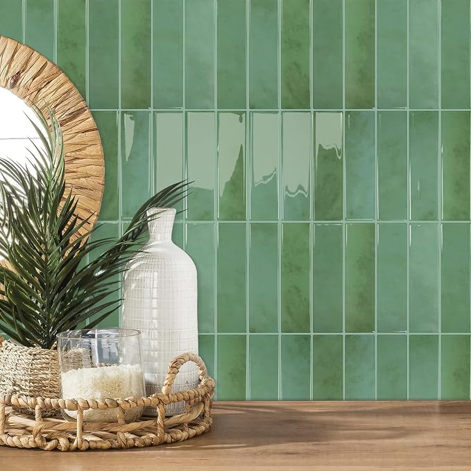 STICKGOO 10-Sheet Peel and Stick Backsplash Tile, Self Adhesive Vinyl Wall Tiles, Stick on Backsplash for Kitchen and Bathroom(Thicker Design)