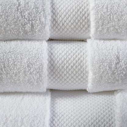 Madison Park Signature Splendor Luxury 100% Cotton Bathroom Towel Set - Soft, Plush 1000 GSM Heavyweight Hotel Quality, Zero Twist, Highly Absorbent, Quick Dry, Multi Sizes, White 6 Piece