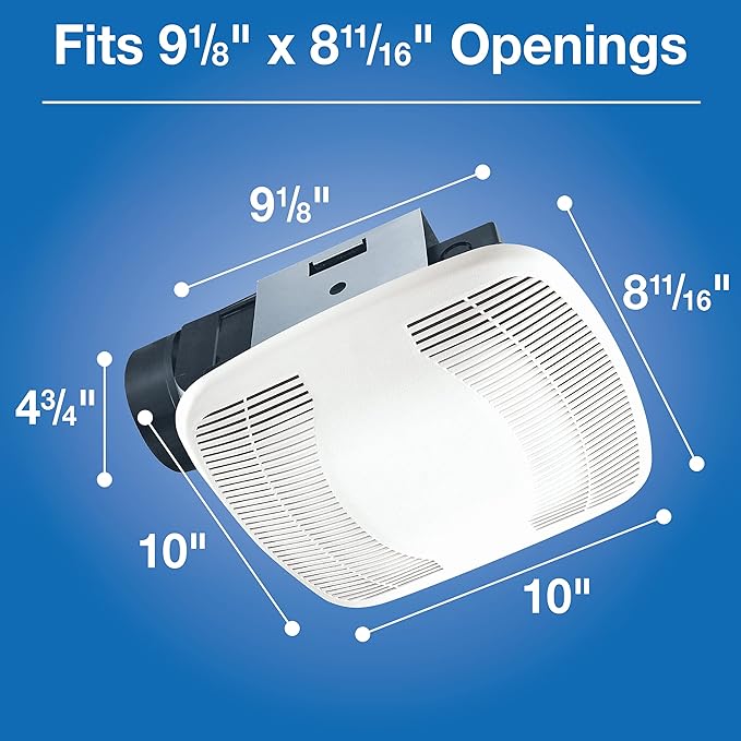 Air King BFQ50 ENERGY STAR® Qualified SNAP-IN Exhaust Fan, 50 CFM