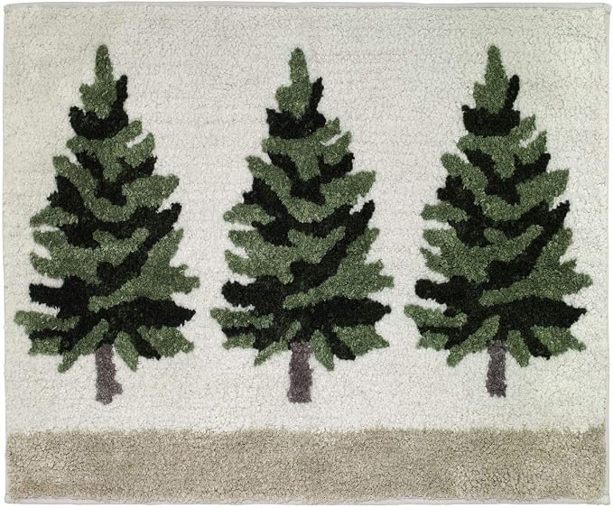 Avanti Linens - Christmas Bathroom Rug 20x30, Soft & Absorbent Cotton | Christmas Design, Soft & Absorbent, Non-Slip Backing, Machine Washable, Holiday Bathroom Décor