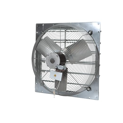 TPI Corporation CE24-DS Direct Drive Exhaust Fan, Shutter Mounted, Single Phase, 24" Diameter, 120 Volt
