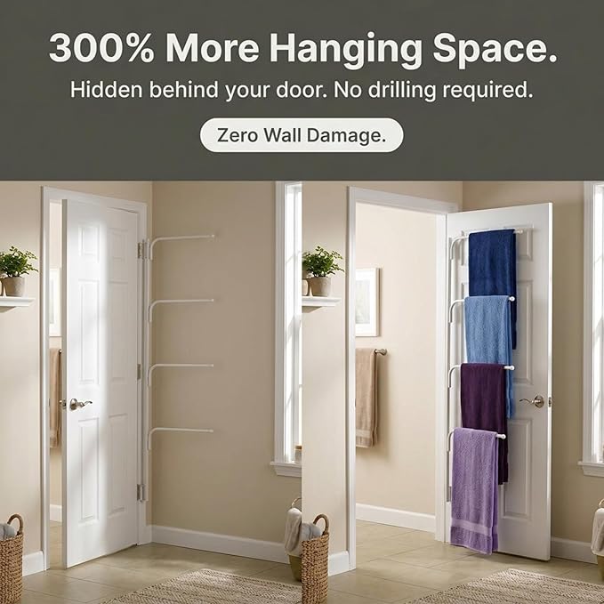 Household Essentials Hinge It Clutterbuster White