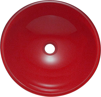 ROSSO Glass Vessel Bathroom Sink, TIG-8305
