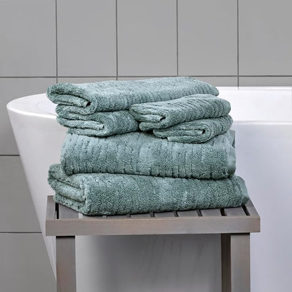SKL Home CloudSoft Washcloth Set, 4-Piece, 100% Cotton Luxury, Teal | Premium spa-level quality. 520 GSM weight. Ultra plush & absorbent.