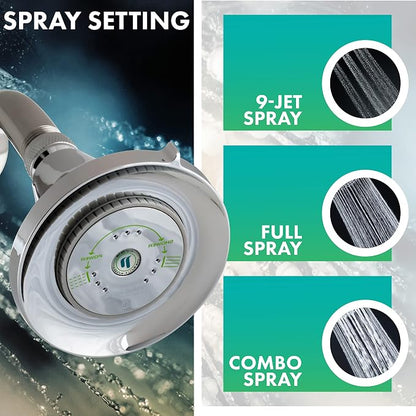 Niagara Conservation Earth Luxe High Efficiency 1.5 GPM Showerhead in Chrome, N3915CH