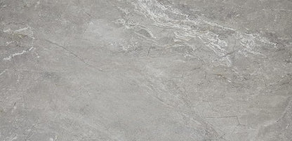 Daltile Perpetuo 12" X 24" Porcelain Marble Look Floor Tile in Polished Eternal Grey (9 pieces per carton) (17.01 sqft per carton)