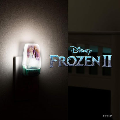 Disney Frozen 45670 LED Night Light, Anna and Elsa, Princess, Plug-in | Dusk-to-Dawn Sensor, Girl's Room Decor, UL-Certified, Ideal for Bedroom, Nursery, Bathroom, Kid's Playroom