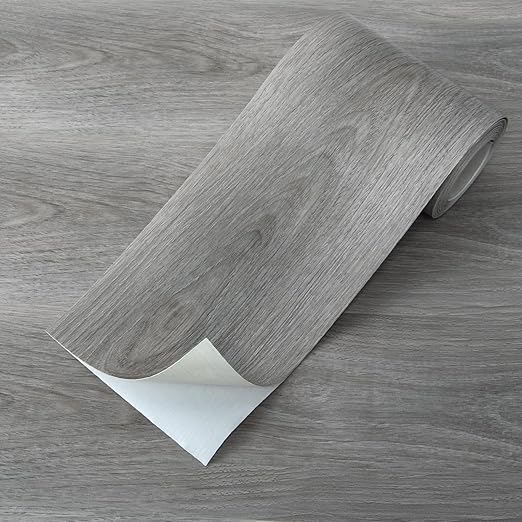 Art3d Wood Textured Peel and Stick Vinyl Floor Tiles, 40-Pack, Gray