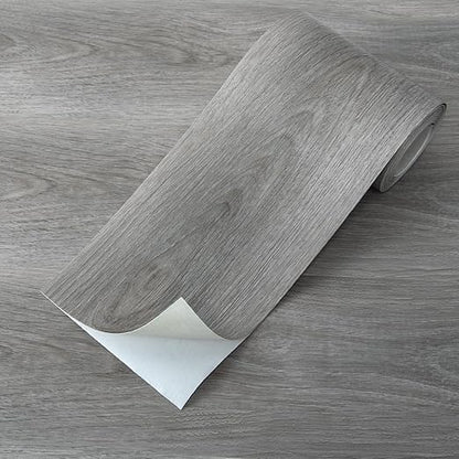 Art3d Wood Textured Peel and Stick Vinyl Floor Tiles, 40-Pack, Gray