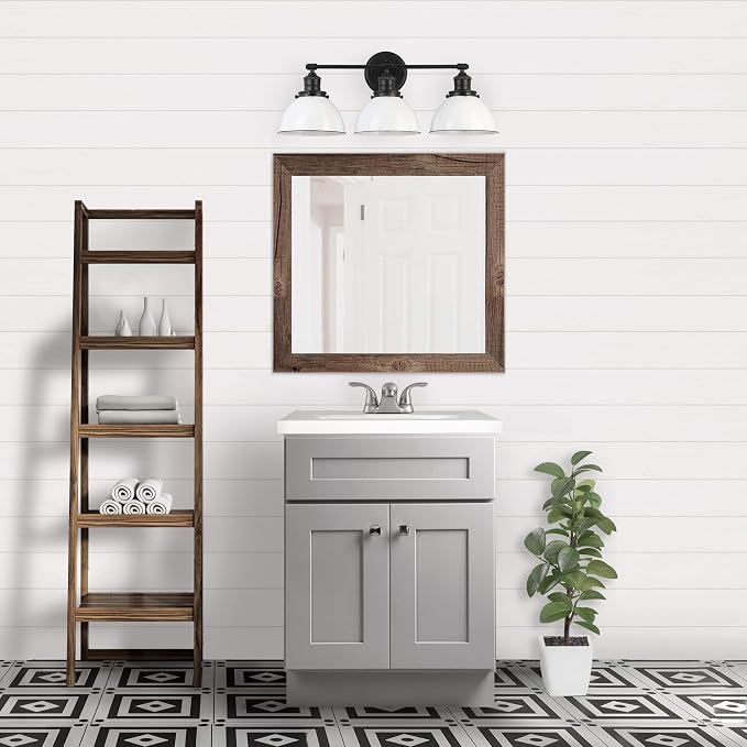 Design House Brookings Bathroom Vanity, 24", Gray | Adjustable Shelves, Freestanding, Contemporary/Modern, Wood, Bath, 215707