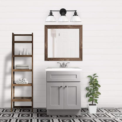 Design House Brookings Bathroom Vanity, 24", Gray | Adjustable Shelves, Freestanding, Contemporary/Modern, Wood, Bath, 215707