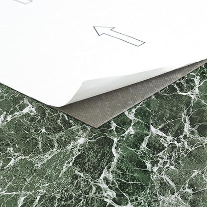 Nexus Self Adhesive Vinyl Floor Tiles, 20 Tiles - 12'' x 12'', Forest Marble Peel & Stick, DIY Flooring for Kitchen, Dining Room, Bedrooms Bathrooms by Achim Home Decor, Dark Green with White Vein