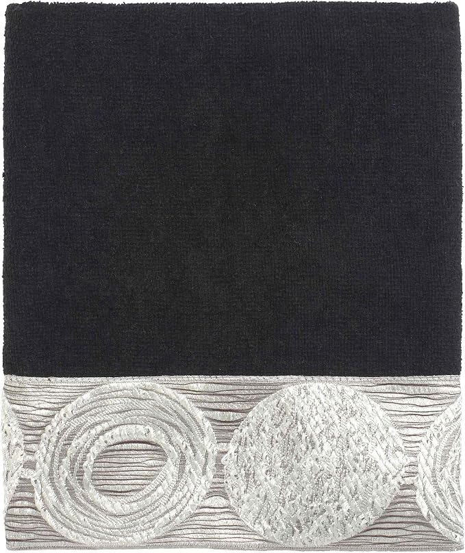Avanti Linens - 3pc Towel Set, Soft & Absorbent Cotton Towels (Galaxy Collection, Black)