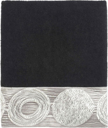 Avanti Linens - 3pc Towel Set, Soft & Absorbent Cotton Towels (Galaxy Collection, Black)